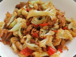 花椰菜炒肉(花椰菜炒肉丝)